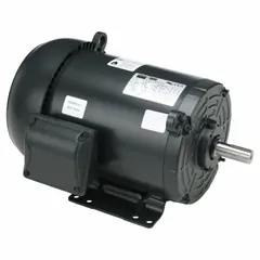 This Dayton rigid base 3-phase AC motor delivers 1 hp at 1,775 RPM with a full load current of 3.2/1.6 A at 230/460V AC, 60 Hz. The totally enclosed fan-cooled (TEFC) enclosure protects against dust and moisture. Suitable for industrial applications such as pumps, fans, conveyors, and compressors requiring continuous operation.