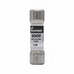 Fast-acting midget fuse rated 250 mA, 600 V AC and DC. 13/32 in x 1 1/2 in cylindrical body. Provides overcurrent protection in industrial control panels, power supplies, and DC circuits.