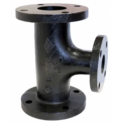 ANVIL Low-Pressure Flanged Pipe Tee, 3 in x 3 in x 2 in, Class 125, 175 psi - Low-Pressure Flanged Pipe Fittings
