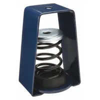MASON Hanger-Mount Vibration Isolator: Spring, 76 lb Capacity, 2 7/8 in Wd, 2 1/2 in Dpth, Black