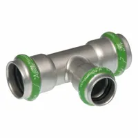 APOLLO Crimp Tee Fitting: 2 in Pipe x 1/2 in Pipe x 2 in CTS Size, Press-fit x Press-fit x Press-fit (MPN 123456986)