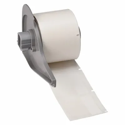 BRADY Wraparound Label: 1 1/2 in x 1 1/2 in, 1 1/2 in, Self-Extinguishing Vinyl - Brady Precut Label Rolls