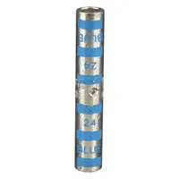 THOMAS & BETTS Open Barrel Splice: 6 AWG Wire Size, Blue Code, 1.75 in, Copper Barrel, 24 Die (MPN 54805)