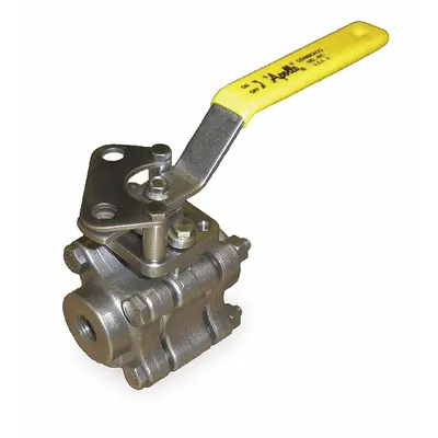 APOLLO Manual Two-Way Ball Valve: 3/4 in, Stainless Steel, Straight - Stainless Steel Ball Valves