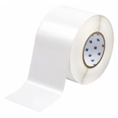 BRADY Pre-Cut Label Stock Roll: 3 in x 4 in, 3 in, Polyester, Permanent Adhesive - Brady Precut Label Rolls