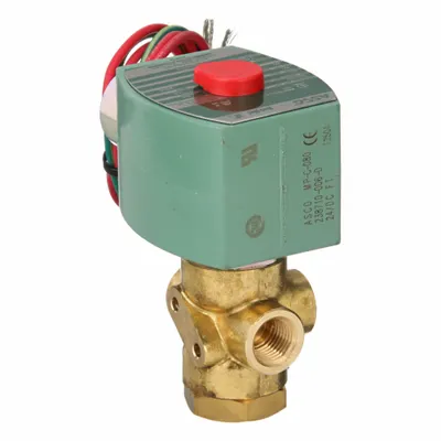 REDHAT Solenoid Valve: 3-Way, Configurable, 1/4 in Pipe Size, 24V DC, Direct Mount - 3-Way/2-Position, Configurable Solenoid Valves