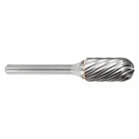 SGS PRO Carbide Bur: Ball-Nosed Cylinder, SC-42, Inox Cut, 1/8" x 9/16" Head, 1/8" Shank (MPN 19156)