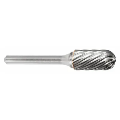 SGS PRO Carbide Bur: Ball-Nosed Cylinder, SC-42, Inox Cut, 1/8" x 9/16" Head - Inox-Cut Ball-Nosed Cylinder Burs
