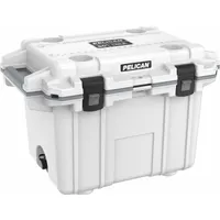 PELICAN Marine Chest Cooler: Gray/White, 38 Cans, 50 qt Cooler Capacity, 10 day Ice Retention (MPN IM50QT)