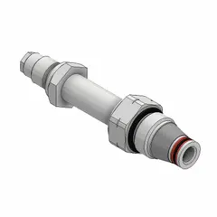 Screw-in, two-position, normally open, two-way solenoid cartridge valve with steel body and polyurethane seal. Designed for C08-2 cavity size. Used in hydraulic systems to control fluid flow, allowing flow when de-energized.