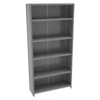 TENNSCO Metal Shelving: Standalone, Light-Duty, 36 in x 12 in, 72 in Overall Ht, 6 Shelves (MPN ESPC-6-1236)