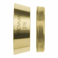 BRENNAN INDUSTRIES Compression Fitting Ferrule: 1/8 in OD Size, Compression, Brass (MPN N0319-S-02-B)
