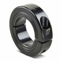 RULAND MANUFACTURING Shaft Collar: 1-Piece, Metric with Inch Bore, Round, Clamp-On, 19 mm Collar Wd (MPN MCL-47E-F)
