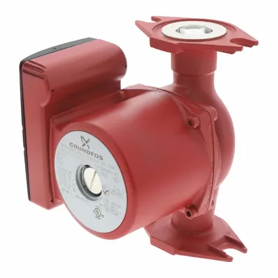 Grundfos Circulating Pump: 1/8 hp HP, 115V AC, Stainless Steel, 3, 25 gpm, 18 ft Max. Head - General-Purpose Inline Circulator Pumps