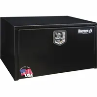 BUYERS PRODUCTS Underbody Truck Box: Underbody Truck Box, Single Drop-Down Door Door, Gloss Black (MPN 1702303)