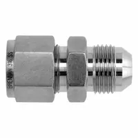 BRENNAN INDUSTRIES Compression Fitting Straight: 1 in OD x 1 in OD Fitting Size, Compression x MJIC (MPN NS2402-16-16-SS)