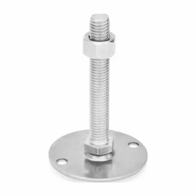 JW WINCO Male-End Leveling Mount: Swiveling Stud, 3/8"-16 Thread Size, 1.57 in - Swivel Male Leveling Mounts