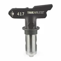 Airless spray gun tip with 0.017 in orifice size, designed for use with GRACO Project Painter Plus series (model 262805). Includes a replacement single seal for maintenance. Suitable for applying paints and coatings in residential and light commercial applications