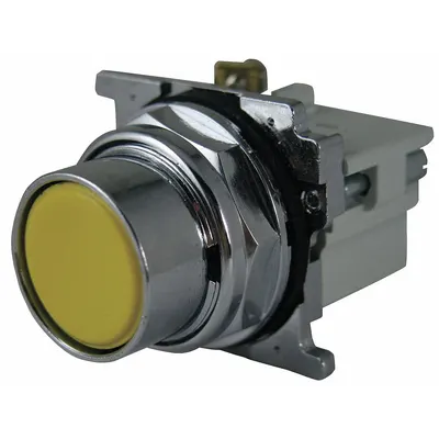 EATON Flush Push Button Operator: Non-Illuminated, Flush Profile, Metallic, 30 mm - Flush-Mount Push Buttons