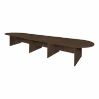 REGENCY Conference Table: Oval, Laminate/Melamine, Neo Walnut, 192 in Overall Lg, 52 in Overall Wd (MPN LCTRT19252NW)