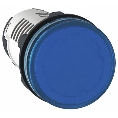 SCHNEIDER Pilot Light: 22 mm Panel Mounting Hole Dia, LED, Blue - LED Indicator Pilot Lights