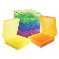 Rectangular Storage Box: 6 in Overall Wd, 2 1/4 in Overall Ht, 5 5/8 in Overall Lg, Polypropylene (MPN 120044)