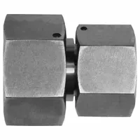 This flareless bite-type compression fitting connects metric tubing with 30 mm outer diameter to 20 mm outer diameter. Made of stainless steel, it features a swivel configuration for easy installation in hydraulic and pneumatic systems. Suitable for industrial fluid power applications requiring leak-tight connections