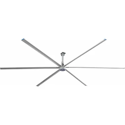 PATTERSON Ceiling Fan: 19,880 cfm Airflow, 8 ft Blade Dia, Variable Speeds, 220V AC - Industrial HVLS Ceiling Fans