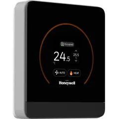 Wall-mount sensor for monitoring temperature, humidity, and CO2 levels in building automation systems. Features a digital display, hardwired connection, and Modbus protocol. Temperature accuracy ±1.5°F (0.8°C) from 32 to 122°F (0 to 50°C); relative humidity range 20 to 80% with ±3% RH accuracy.