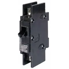 1-pole bolt-on miniature circuit breaker rated 20 A at 120V AC. Includes a shunt trip for remote tripping. Used for overcurrent protection in electrical distribution systems.