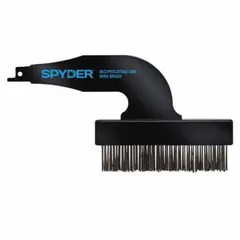 This carbon steel wire brush attachment is designed for use with reciprocating saws. It is suited for cleaning, deburring, and surface preparation tasks on metal, concrete, and masonry. Typical applications include rust removal, paint stripping, and weld cleaning.