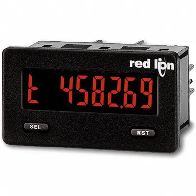 RED LION Preset Timer: 0 Display Span - Min, 999,999 Display Span - Max, 28 V AC - Temperature Digital Panel Meters