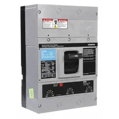 Siemens JXD23B250 is a JD-frame molded case circuit breaker rated 250 A with a maximum interrupting rating of 65 kA at 240 V AC. It features fixed instantaneous trip, lug-type terminal connections, and ABC phase connection. This breaker is used for overload and short-circuit protection in electrical distribution systems.