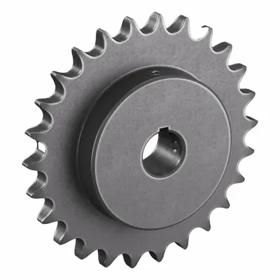 TRITAN Roller Chain Sprocket: 60, For 3/4 in Chain Pitch, 1 1/8 in Bore Dia, 26 Teeth - Size 60 Fixed-Bore Roller Chain Sprockets
