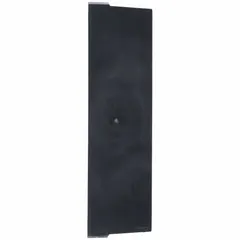 This plastic shelf bin divider from AKRO-MILS measures 10-1/2 by 2-7/8 inches and is black in color. It is not electrostatic discharge conductive. Designed to subdivide shelf bins into smaller compartments for organizing small parts, fasteners, or components in industrial storage systems. Compatible with manufacturer model number 30178.