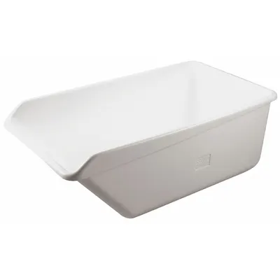 VIKAN 69055 Angled Dump Tub with Drain - Large-Volume Color-Coded Modular Tub Carts