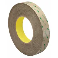 3M Transfer Tape: 1/2 in Wd, 60 yd Lg, 5.2 mil Thick, Polycoated Kraft Paper, Acrylic, Transparent (MPN 9472LE)