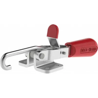 DE-STA-CO Latch Clamp: Horizontal, Manual Latch Release Latch Release - J-Hook Latch Toggle Clamps