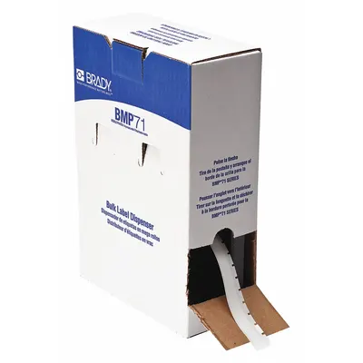 BRADY Continuous Label Stock: 15/32 in, 15/32 in x 50 ft, Polyester - Brady Continuous Label Rolls