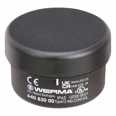 WERMA Terminal Element: Tower Light Mount, For KombiSIGN 71, 1 11/16 in Overall Ht - Terminals for Modular Tower Lights