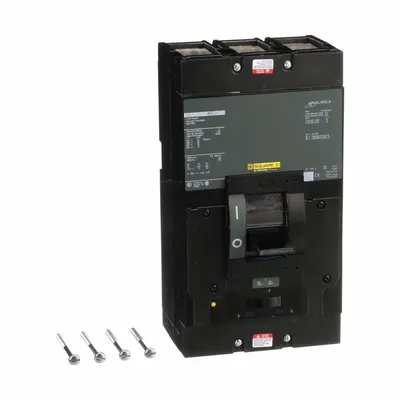 SQUARE D Molded Case Circuit Breaker: 125 A Amps, 22kA at 600V AC, Fixed, Line/Load Lug - H-Frame Square D Molded Case Circuit Breakers