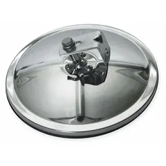 Round convex mirror designed for driver or passenger side vehicle use. Measures 7-1/2 inches. Helps reduce blind spots on trucks, vans, and heavy equipment during lane changes and backing maneuvers.