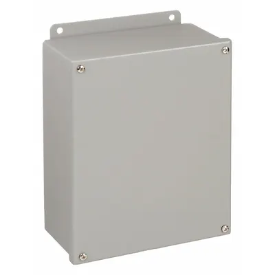 WIEGMANN Enclosure: Steel, 14 in x 12 in x 6 in, NEMA 12/13, Solid Cover - Steel Dust-Tight Enclosures