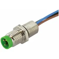 MURRELEKTRONIK Cordset: M8 Male – Front Mounting Receptacle, A, 4 Pins, 1 m Wire Lead Lg (MPN 7000-08563-9690100)
