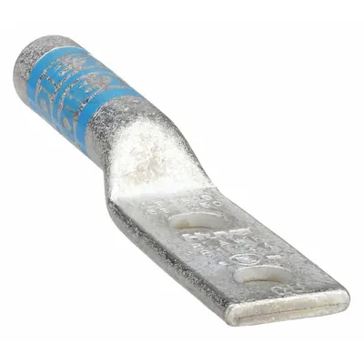 OEM Compression Lug: For 6 AWG, Stranded Wire, #10 Stud Size, Long - Two-Hole Compression Lugs