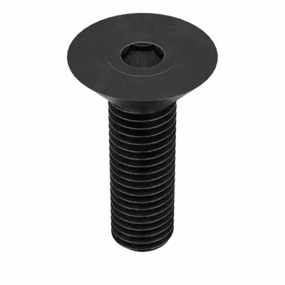 KERR LAKESIDE Socket Flat Head Screw: 1/4"-28 Thread Size, 5/8 in Lg, Flat, Black Oxide - Flat Head Socket Cap Screws