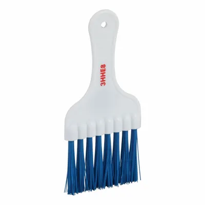 OEM Fin Brush: Blue Polyester, 2 1/8 in Brush Lg, Blue
