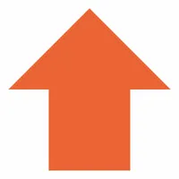 Floor Marking Shape: Arrow, Solid, Orange, No Legend, 5 1/2 in x 5 1/2 in, 50 mil Tape Thick, 50 PK (MPN Arw5.5O)