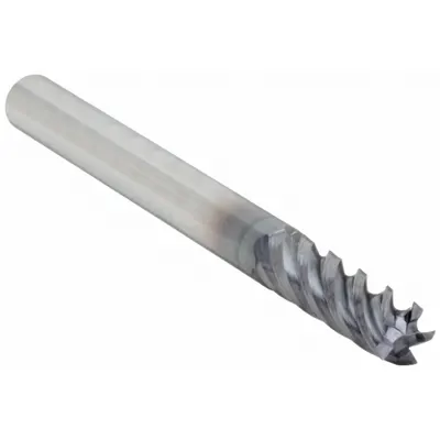 WIDIA HANITA Square End Mill: Carbide, AlTiN Coated, 5 Flute, 3/16" Mill Dia, 5/8" LOC - Fast-Cutting Carbide Square End Mills for Steel & Cast Iron