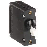 Panel Mount Circuit Breaker: 10 A Amps, 277V AC, 80V DC, Threaded Insert, 2.12 in Dp, 1/4 in Tab (MPN BA1-BO-34-610-111-D)